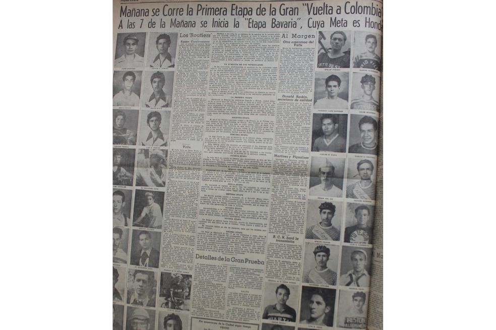 Así anunció El Espectador el inicio de la primera edición de la Vuelta a Colombia, carrera que se organizó gracias al impulso de corredores como 'el Zipa' Forero.