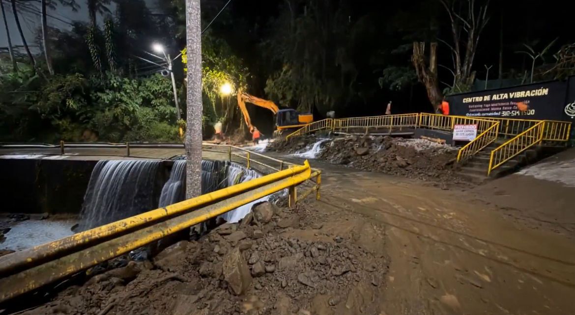 Habilitaron vías en Patio Bonito y Euskadi tras lluvias en Medellín