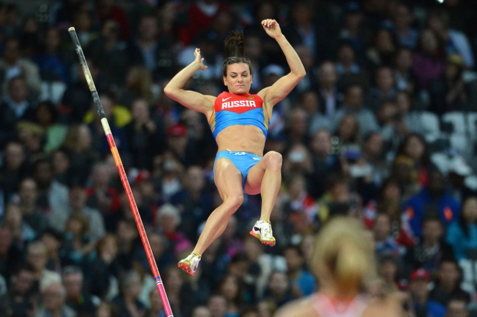 Yelena Isinbayeva, atleta rusa. Foto: AFP