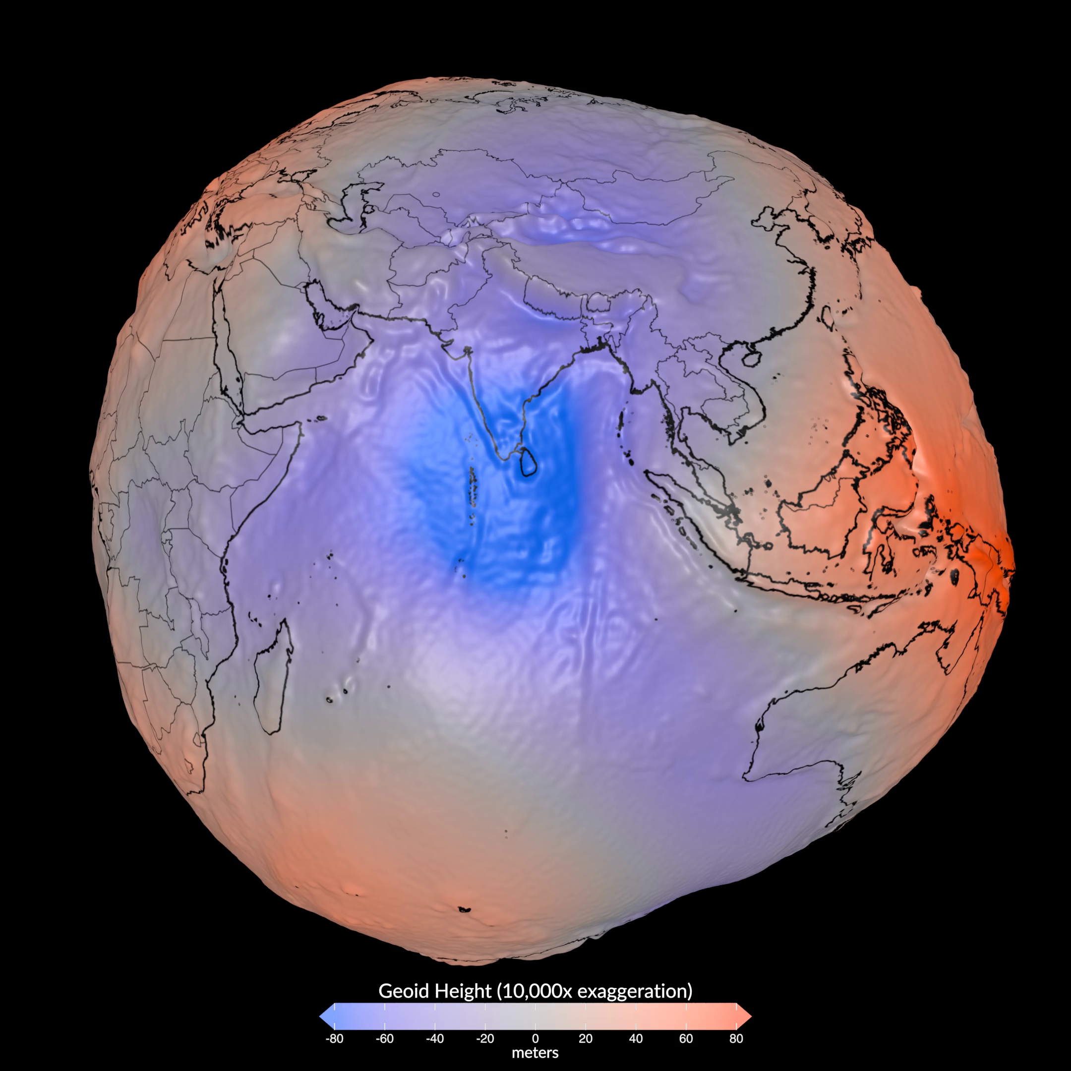 ¿Es esta la verdadera forma de la Tierra? NASA revela visualización del geoide terrestre