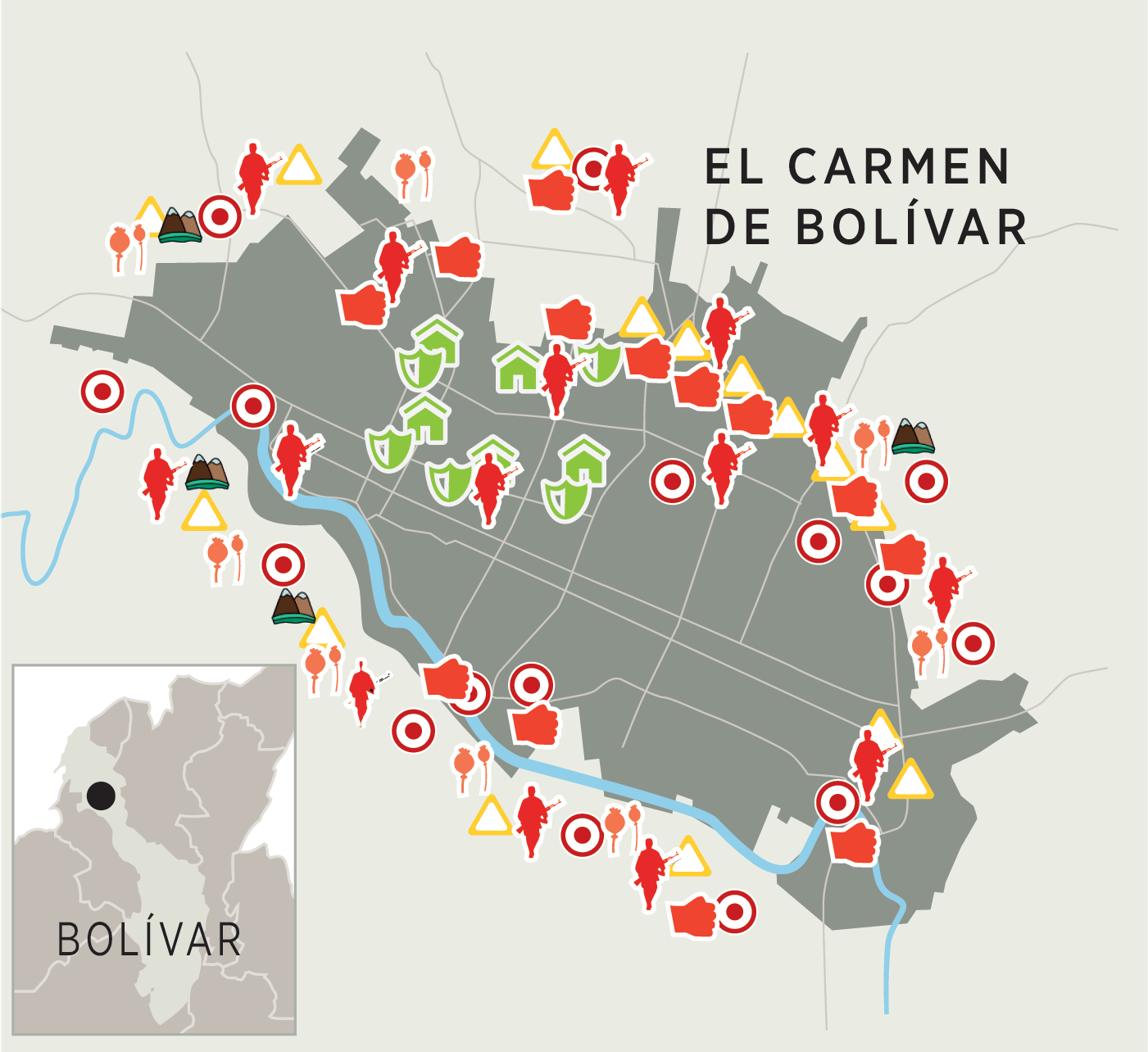 Montes de MaríaA pesar de que los años más cruentos del conflicto armado en esta región del Caribe colombiano pasaron hace más de una década, fantasmas de la pugna por el territorio entre guerrilleros de las Farc, paramilitares de las Auc y miembros de la Fuerza Pública siguen vivos y atemorizando a la población civil, especialmente a la población LGBT, víctima histórica de todos los actores armados en esta región compuesta por 15 municipios de Bolívar y Sucre.