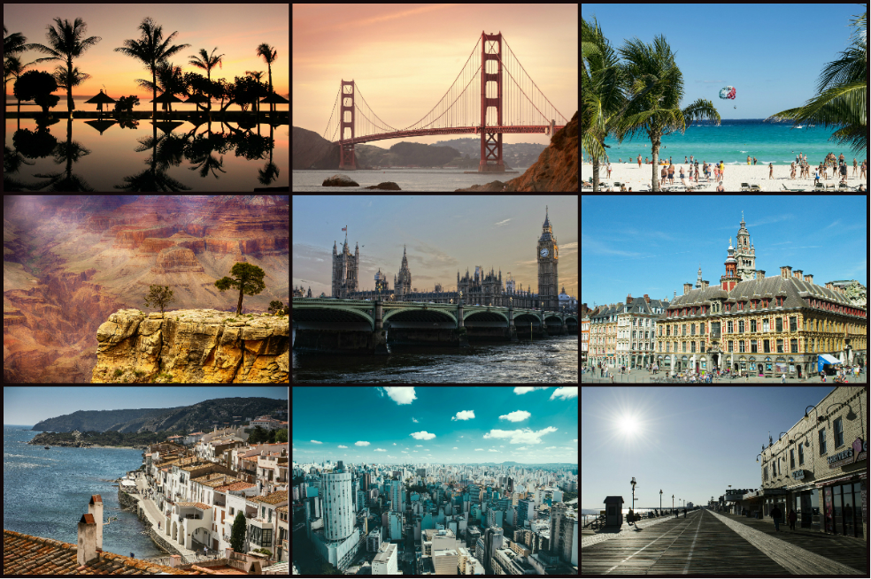 Los destinos turísticos más favorables según cada mes de 2018