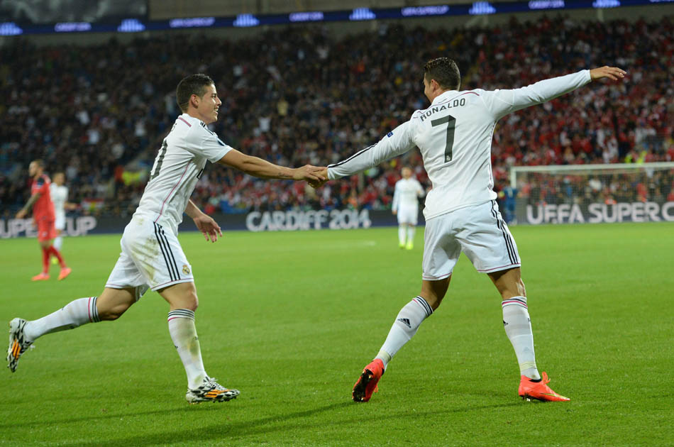 James y Ronaldo, la pareja dorada del Real Madrid