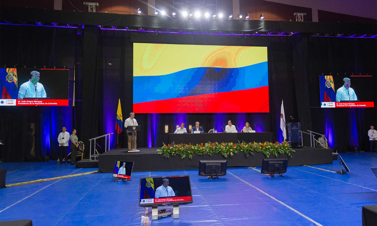 El presidente Duque también pidió a la CIDH que interceda para investigar a Nicolás Maduro por "crímenes de la dictadura". / Presidencia de la República