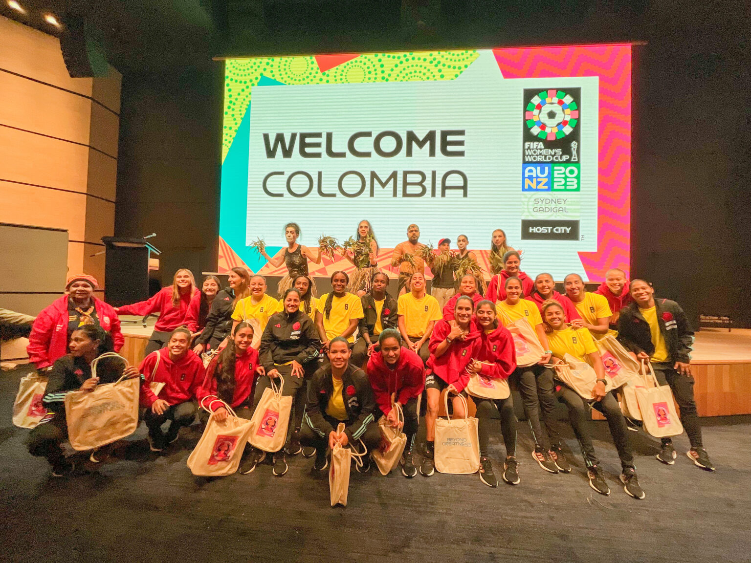 Así fue la bienvenida del Gobierno australiano a la selección femenina de Colombia