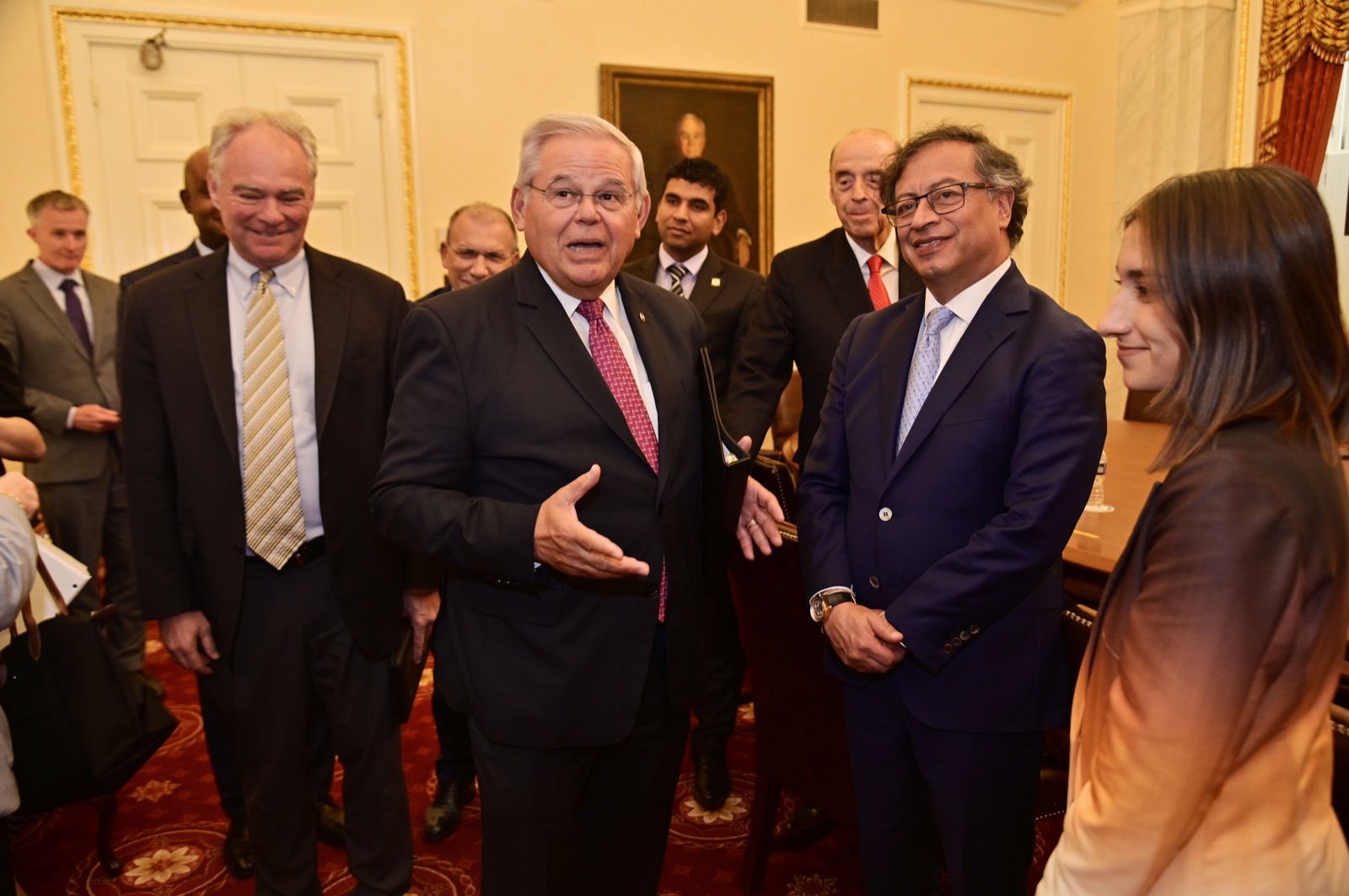 Entre las reuniones que sostuvo el presidente colombiano, Gustavo Petro, en el Senado estadounidense resalta una con Bob Menendez.