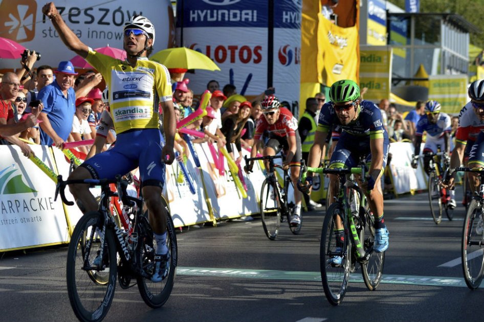 Fernando Gaviria ganó la cuarta etapa del Tour de Polonia. Foto: Etixx Quick Step