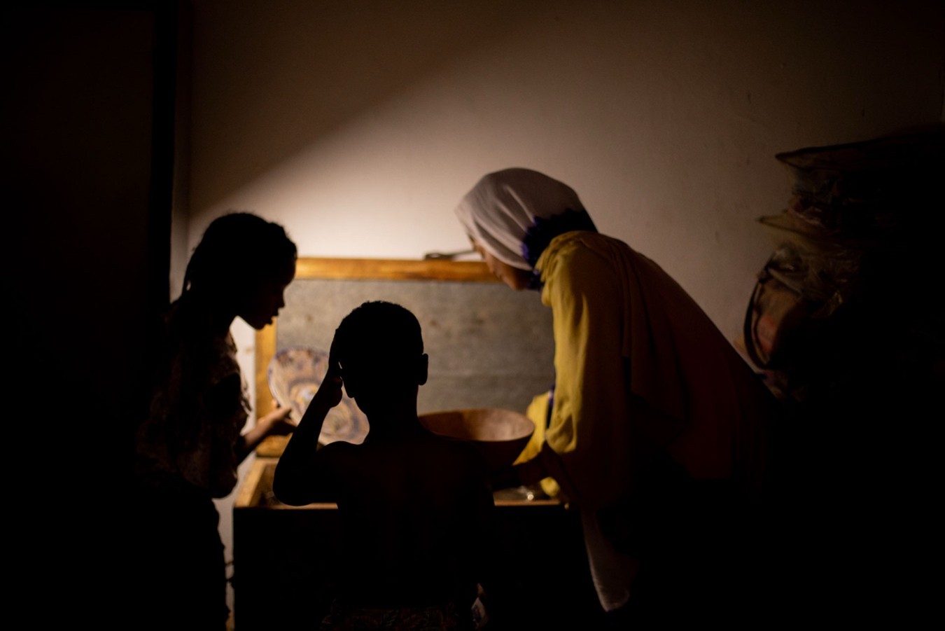 Baúl del retorno de la familia Ahmed Talem Esuelem. Campamentos de refugiados saharauis, Tinduf, Argelia.