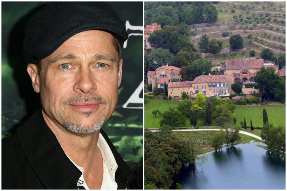 Brad Pitt y el castillo Miraval ubicado en Francia.