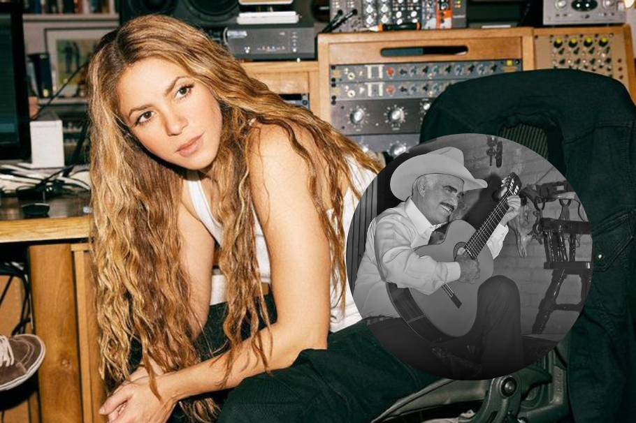 Shakira asombró a sus seguidores cantando a dueto una canción de Vicente Fernández