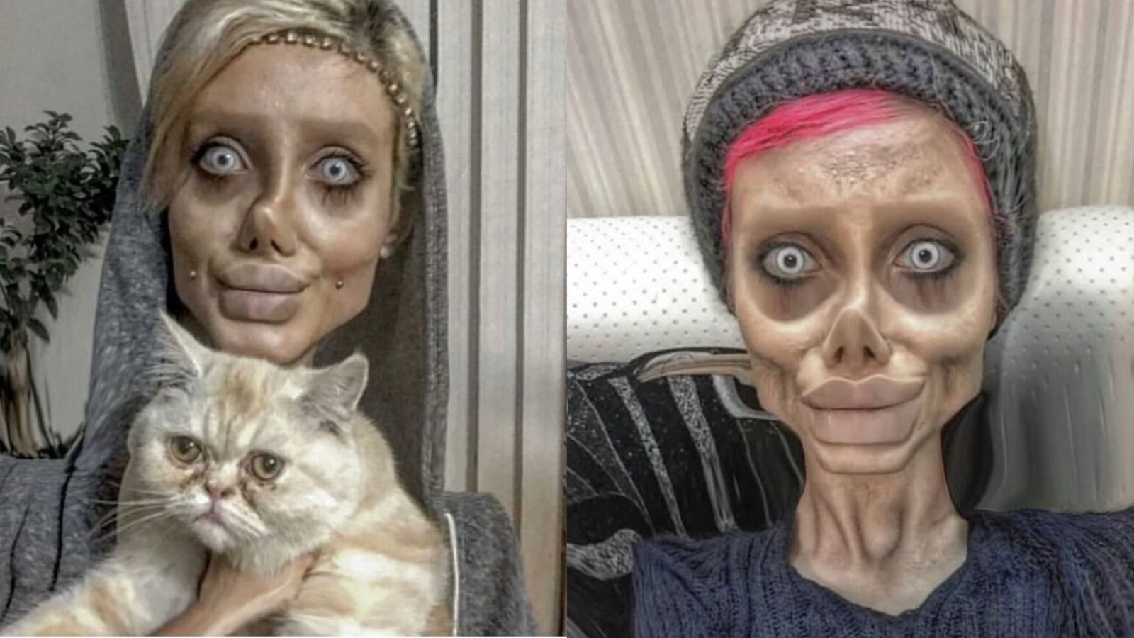 ‘Angelina Jolie iraní’ sale de la cárcel y revela cómo es su rostro en realidad
