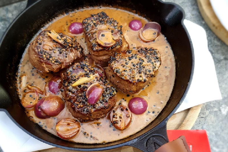 ¿Cómo preparar steak pimienta?