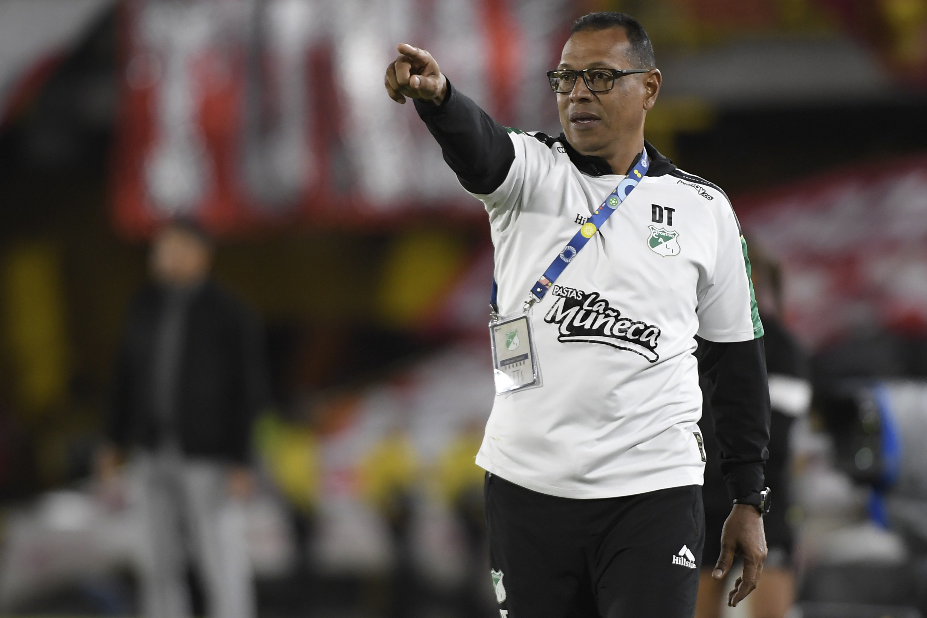 Director técnico del Deportivo Cali, en el partido de ida ante Santa Fe, por la final de la Liga Femenina BetPlay Dimayor 2025.