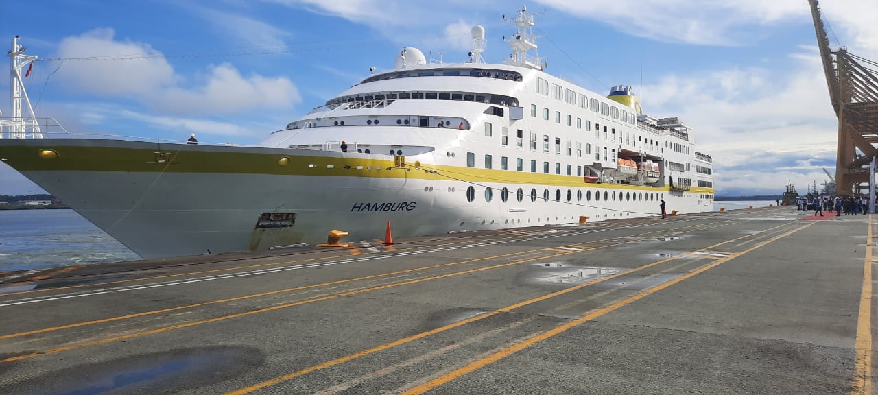 El MS Hamburg salió de Hamburgo en el mes de septiembre.