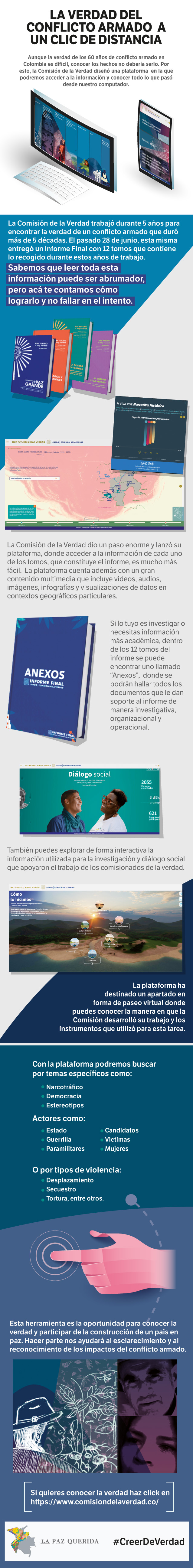 La verdad del conflicto armado a un clic de distancia.