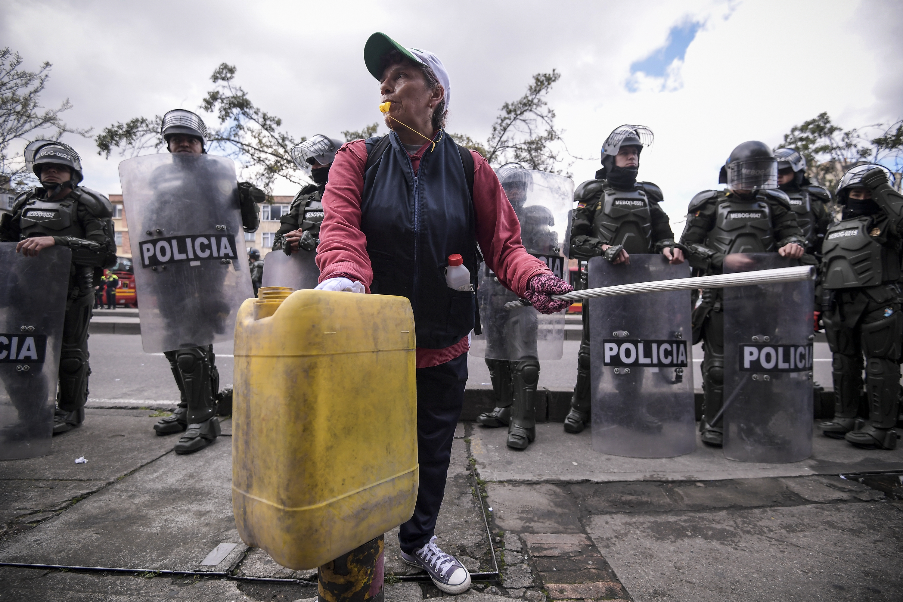 En fotos: se agudiza la crisis de un grupo de recicladores, así fue su protesta
