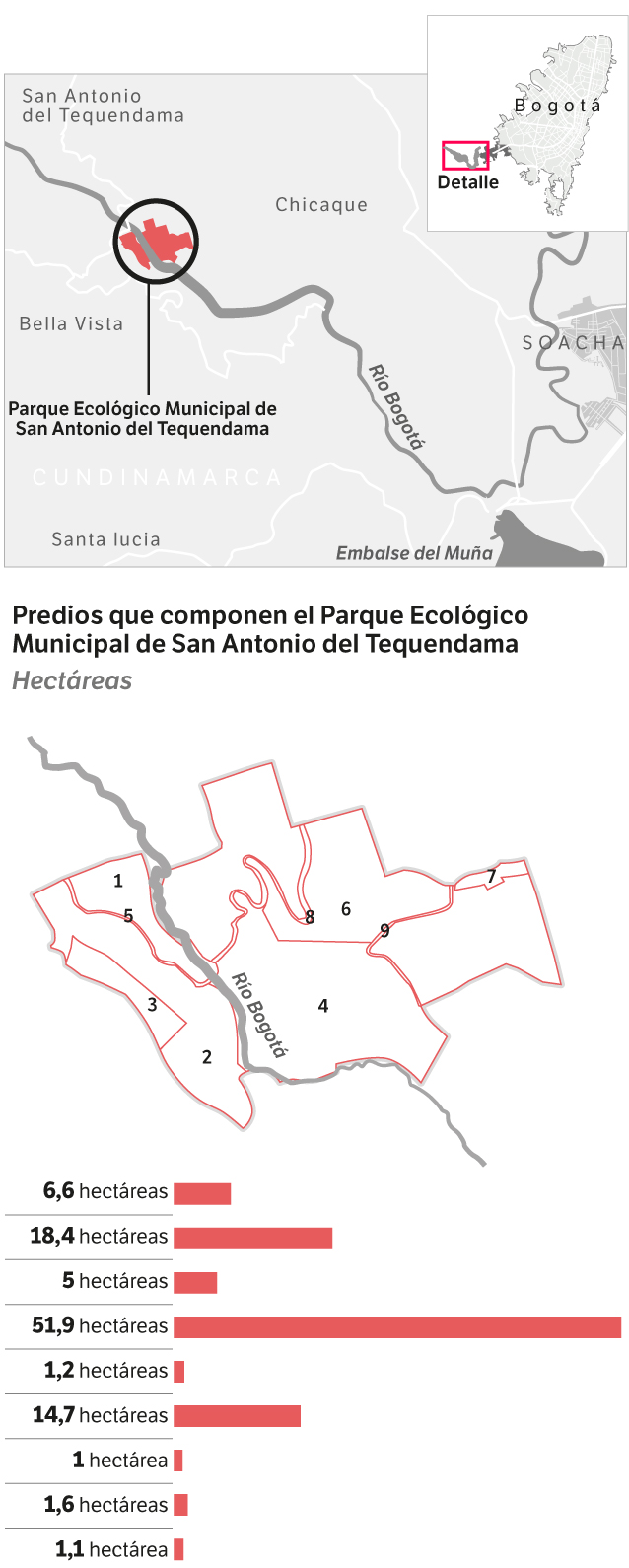Ubicación y distribución del predio.
