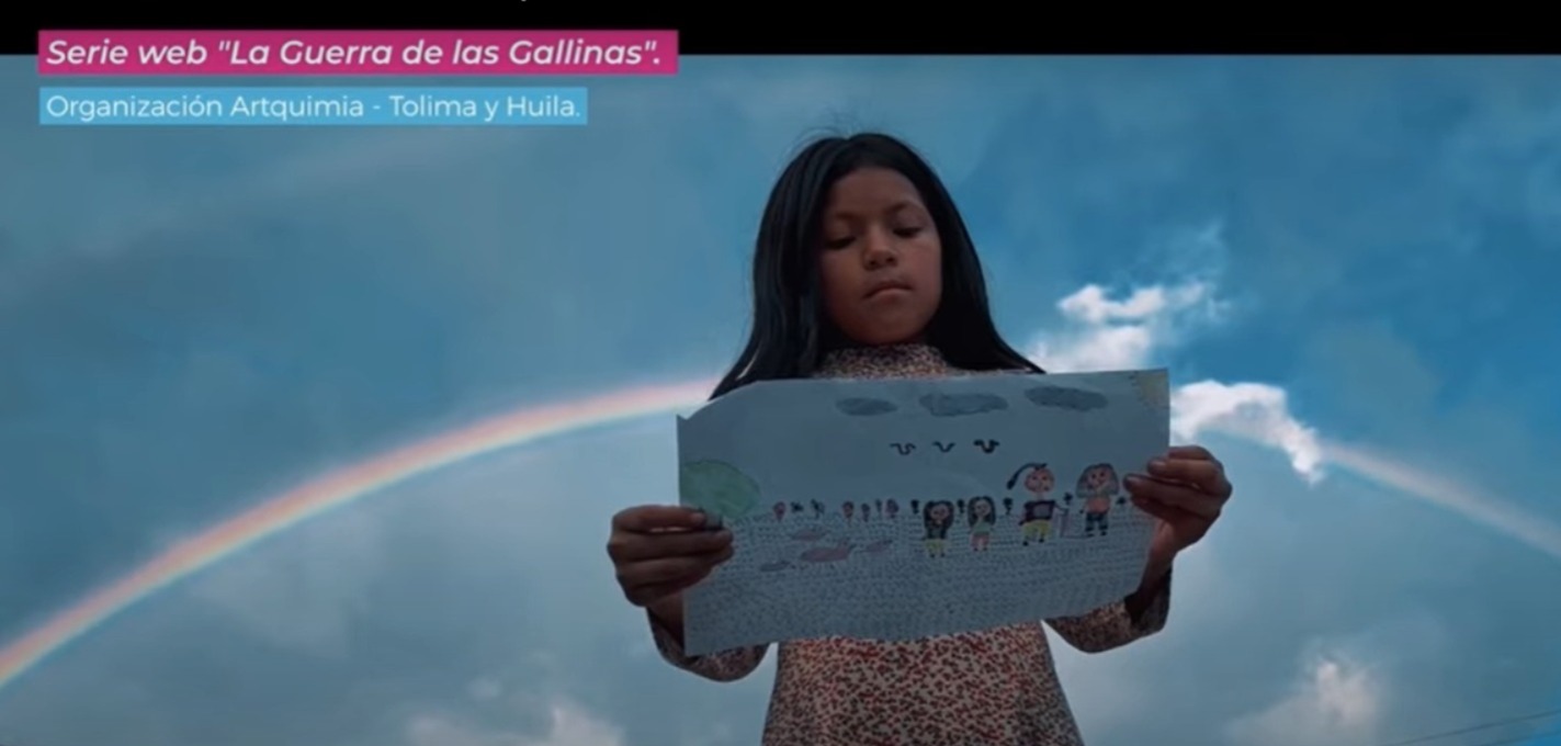 En la serie web de participaron niños de las comunidades afectadas por el conflicto.