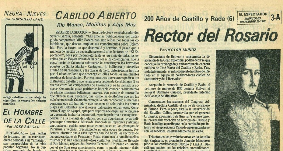 Doscientos años de Castillo y Rada (VI)