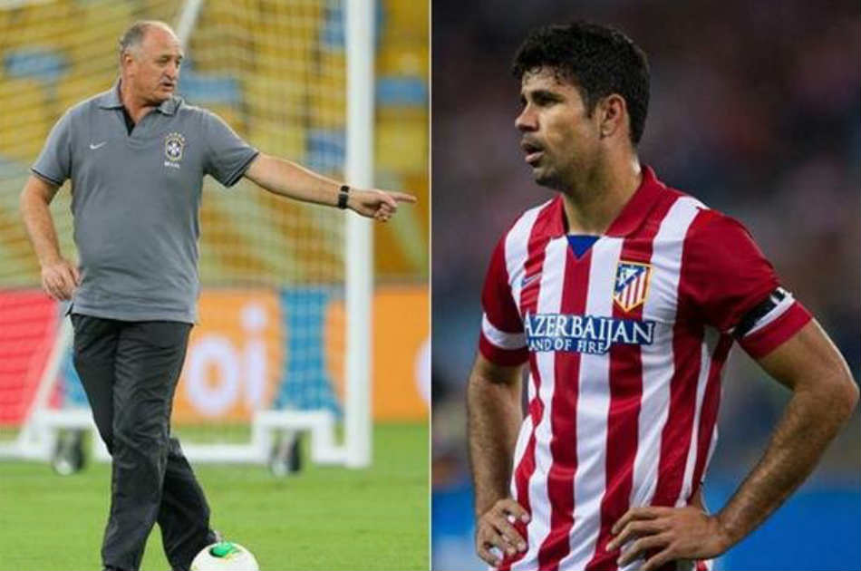 Scolari acusó a Diego Costa por darle la espalda a Brasil