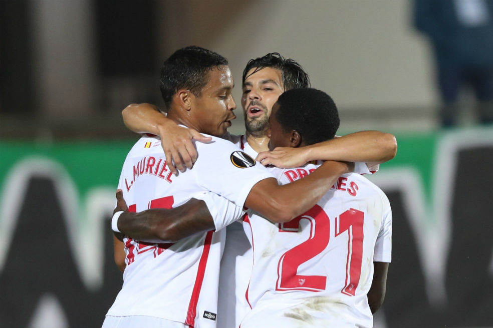 Muriel marcó en la victoria del Sevilla frente al Akhisar