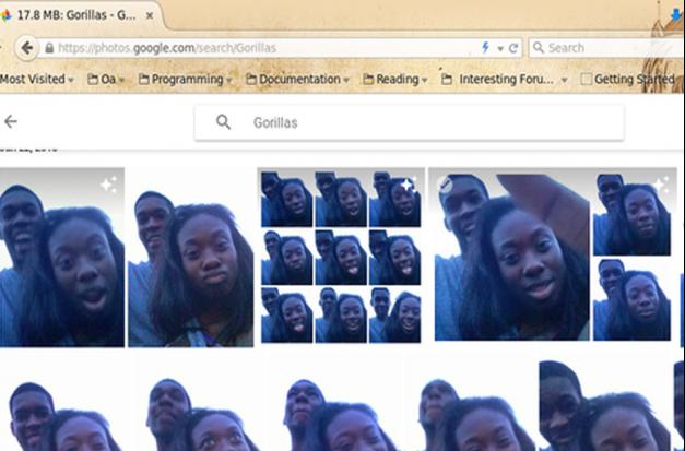 Google confunde foto de afroamericanos con gorilas
