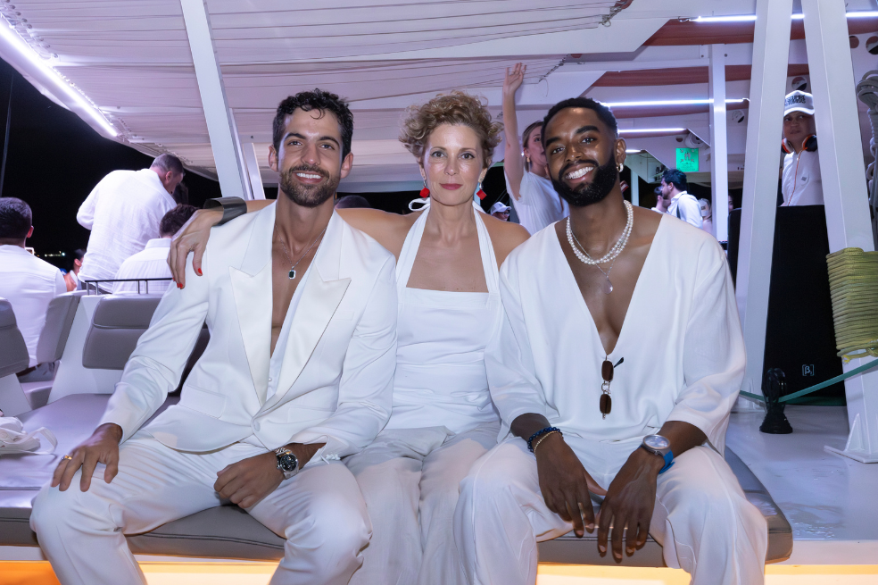 Cristian Gamero, Rita Bendeck y Mario Camacho