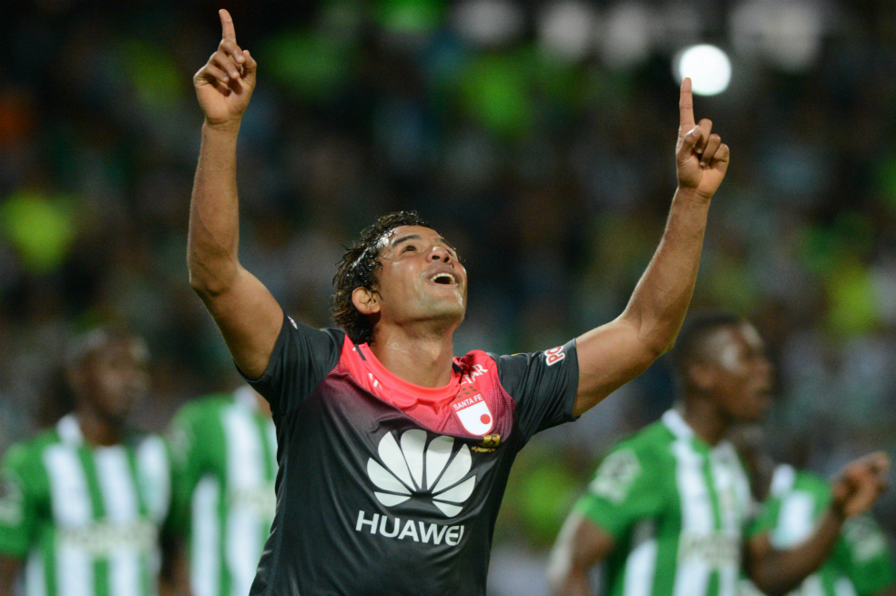 Humberto Osorio Botello, delantero de Independiente Santa Fe. / Luis Benavides