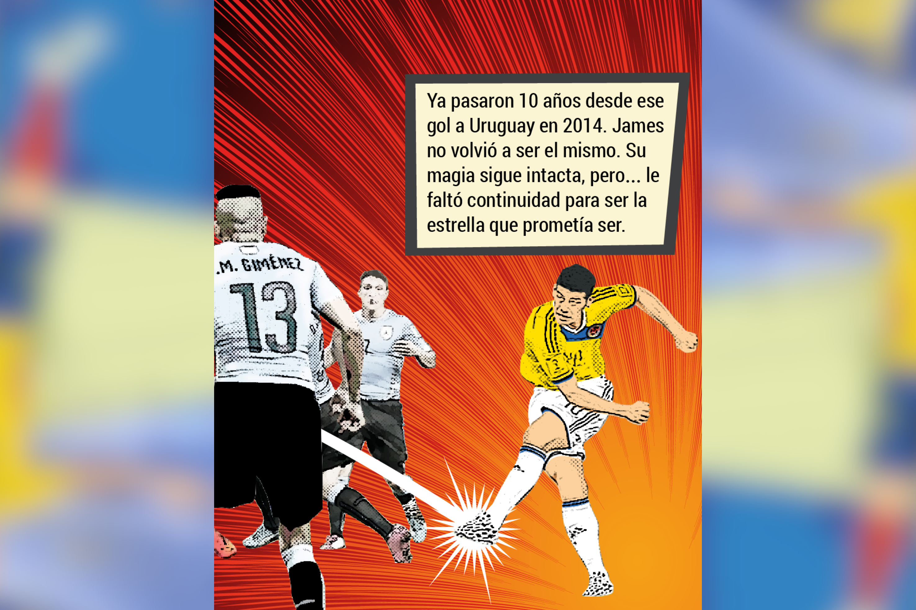 James Rodríguez, el líder de la selección de Colombia.