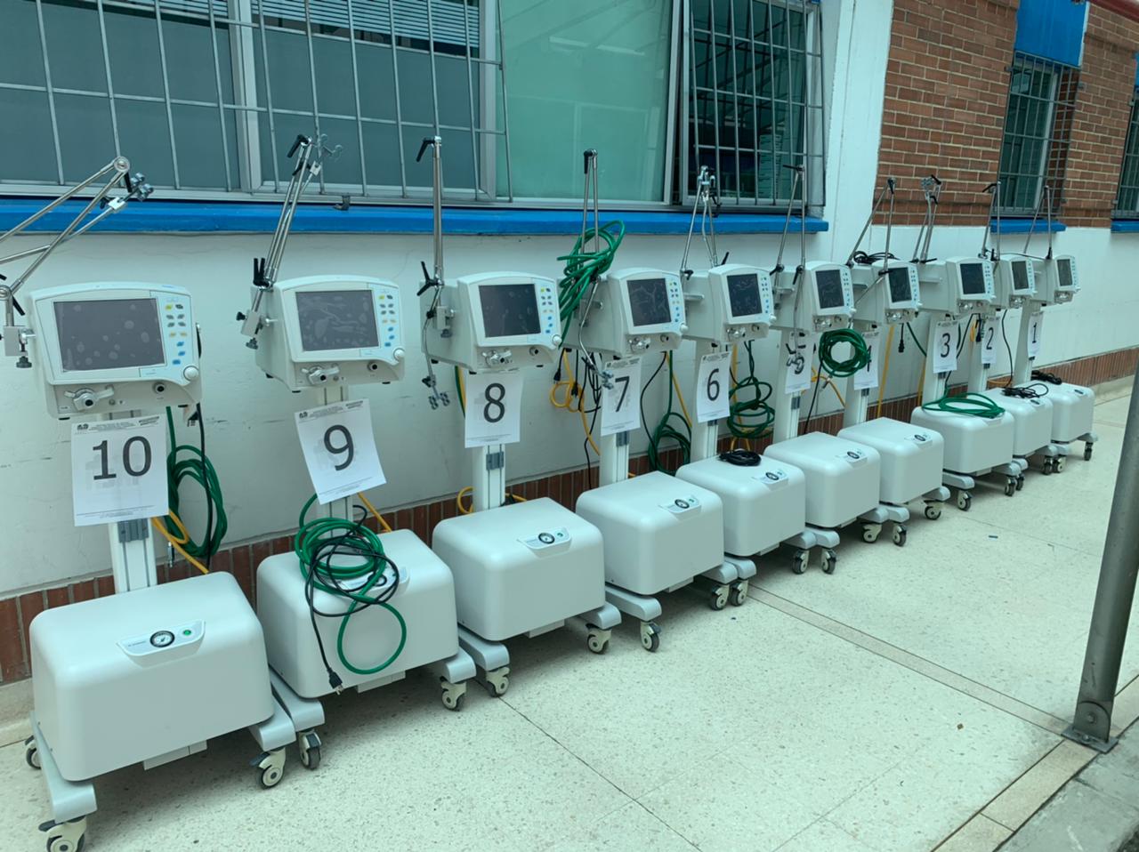 Con 135 ventiladores se espera descongestionar las UCI de Cundinamarca