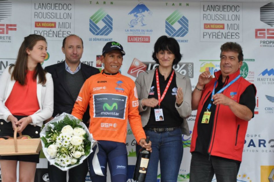 Nairo Quintana se coronó campeón de la Ruta del Sur. Foto: Movistar