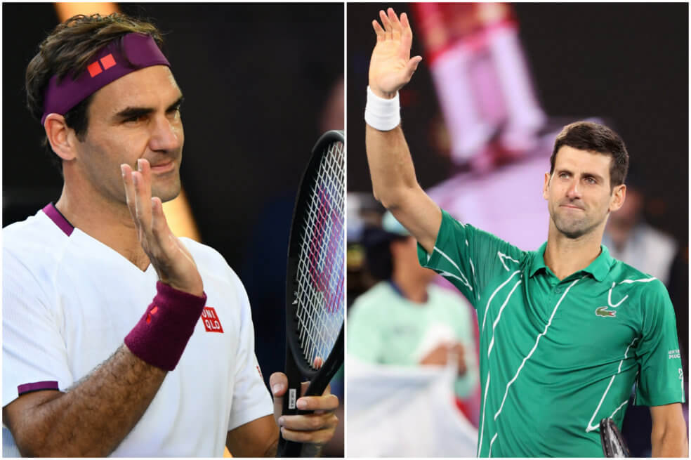 Federer y Djokovic jugarán la primera semifinal del Abierto de Australia