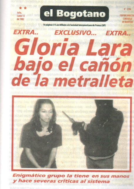 Esta es la portada del diario El Bogotano del 12 de julio de 1982 cuando los captores enviaron las primeras pruebas de vida.