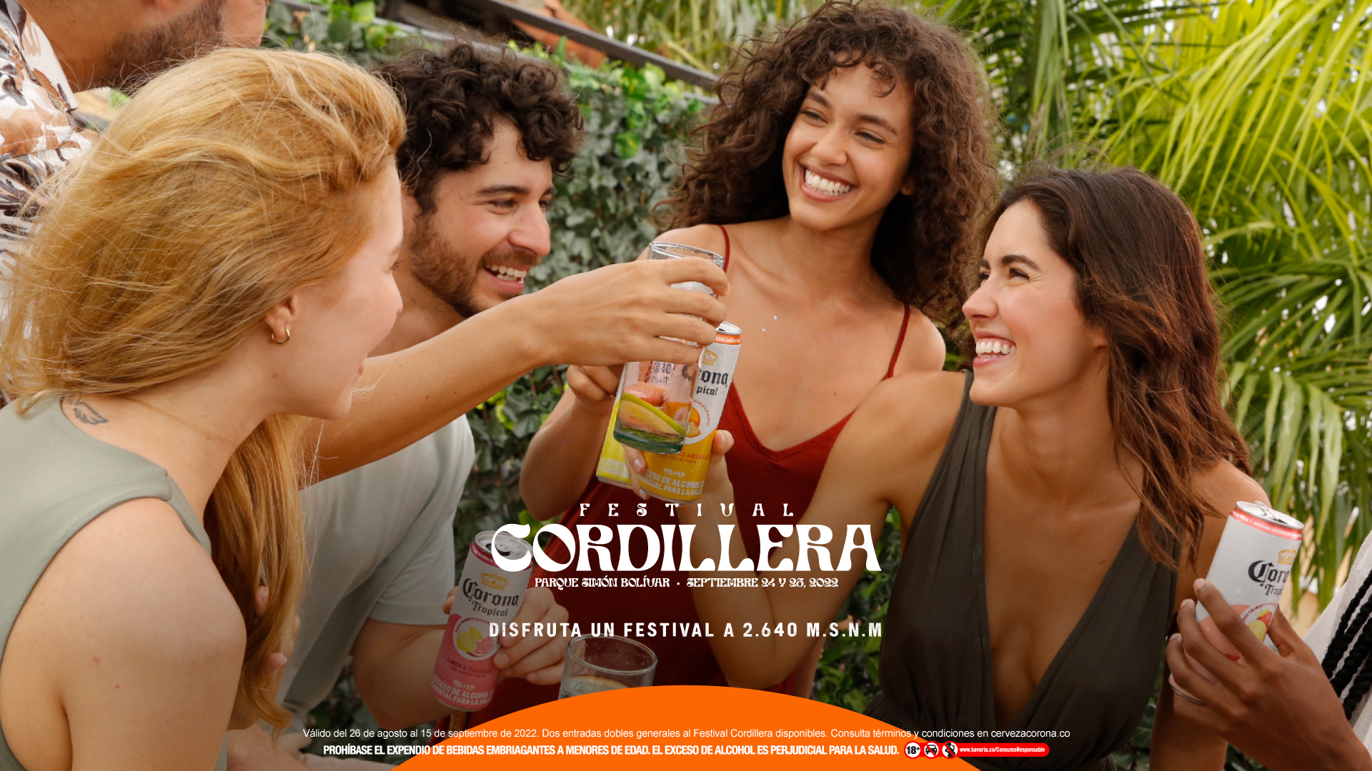 Así puede lograr descuentos en el Festival Cordillera, gracias a Corona Tropical