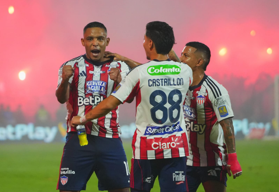 Junior goleó a Nacional en la ida de la final y quedó a un paso del título de Liga BetPlay