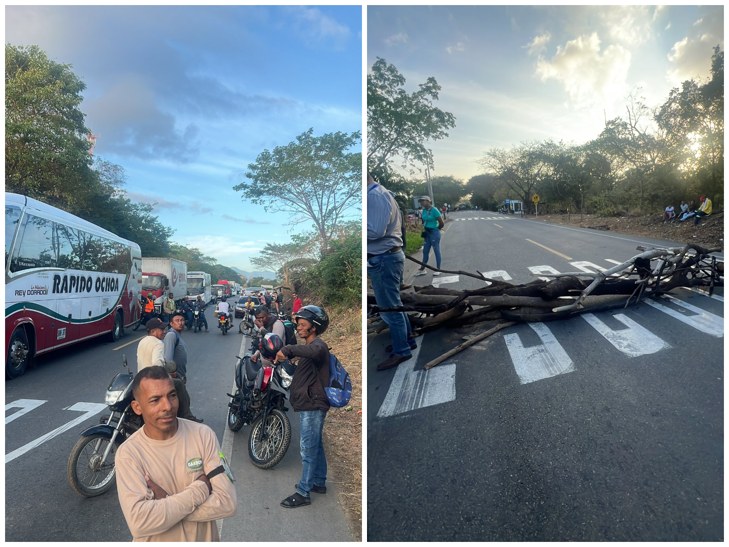Por paro indefinido bloquearon vías de La Guajira; instalaron mesa de diálogo