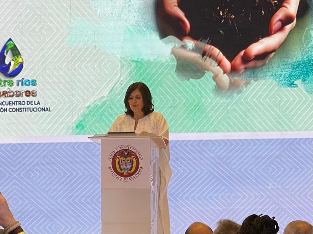 Presidenta de la Corte Constitucional hace urgente llamado para protección de los ríos