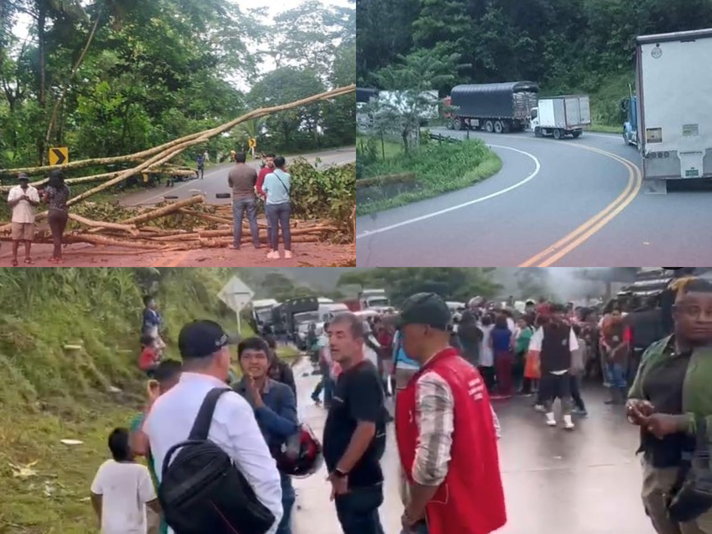 Bloqueos en vías que comunican a Medellín con Quibdó y Urabá, ¿qué ocurre?