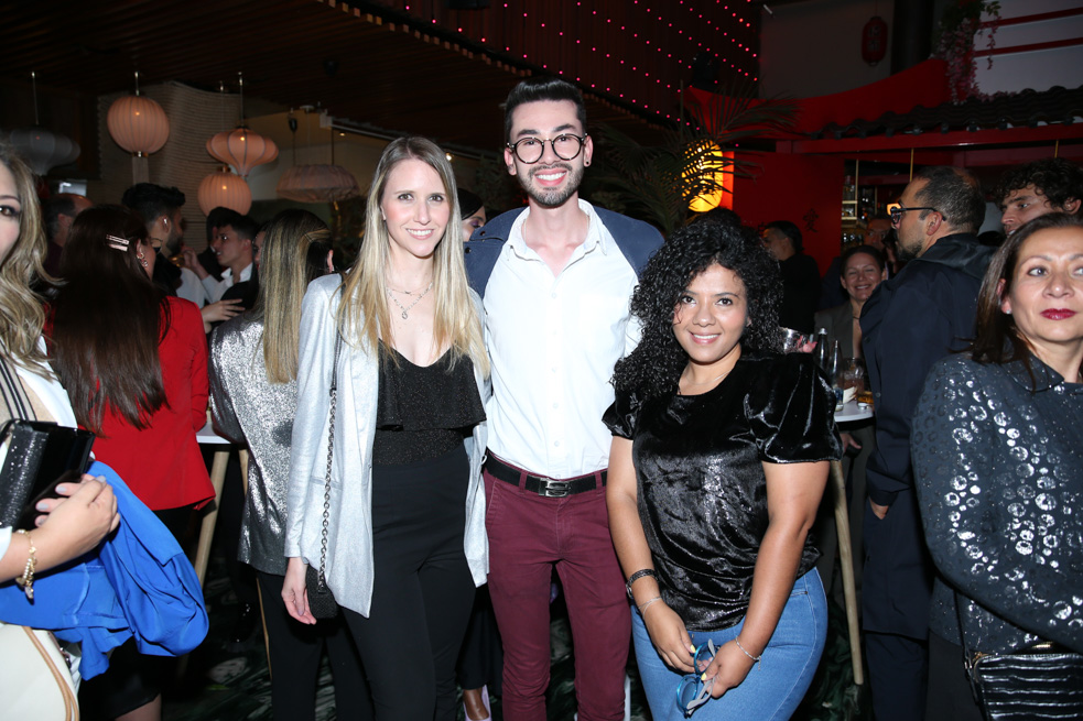 Inés Cristina Planchart, Julián Parra y Katherine Rubiano