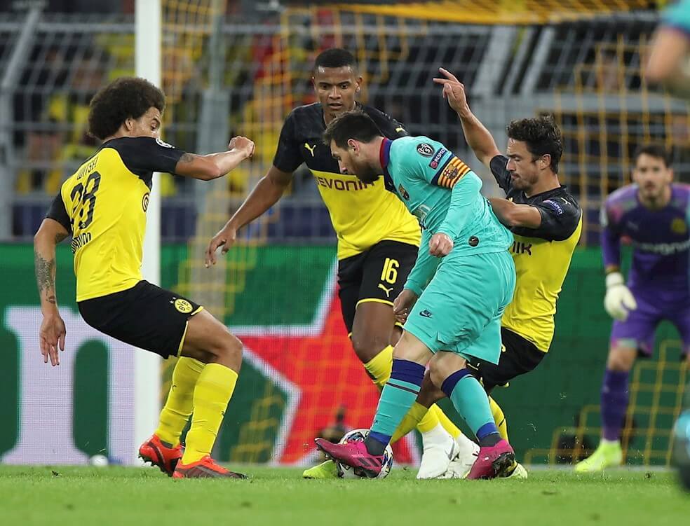 En el regreso de Messi, Barcelona igualó con Borussia Dortmund