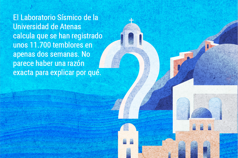 Santorini, el paraíso griego que los temblores están vaciando