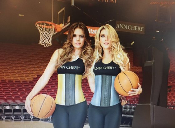 Esta fue la presentación oficial de Ann Chery en el American Airlines Arena de Miami.  Cortesía  