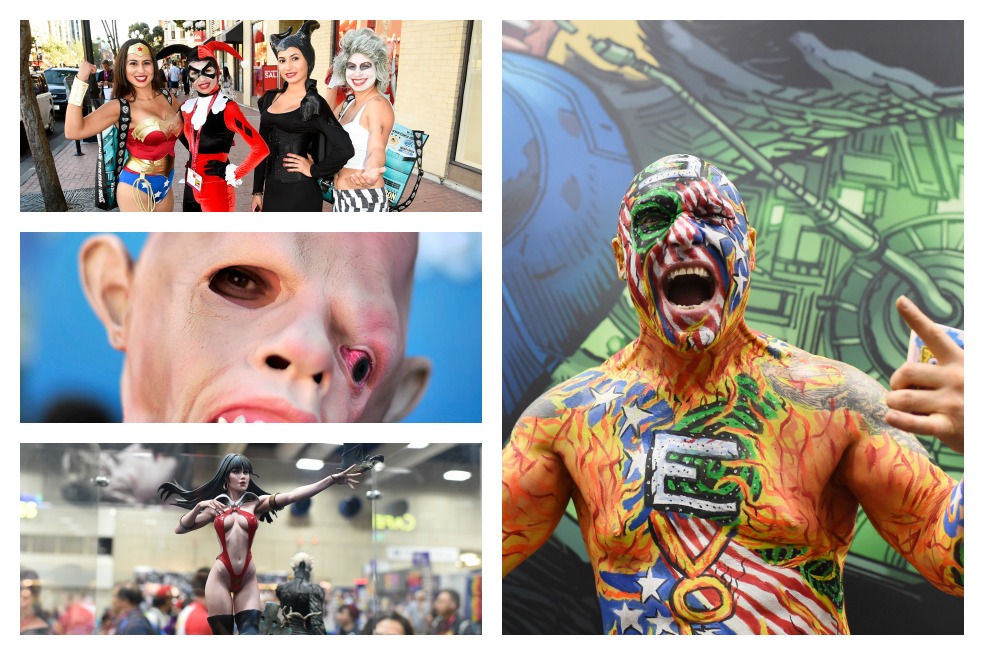 Comic-Con: homenaje a superhéroes y zombies