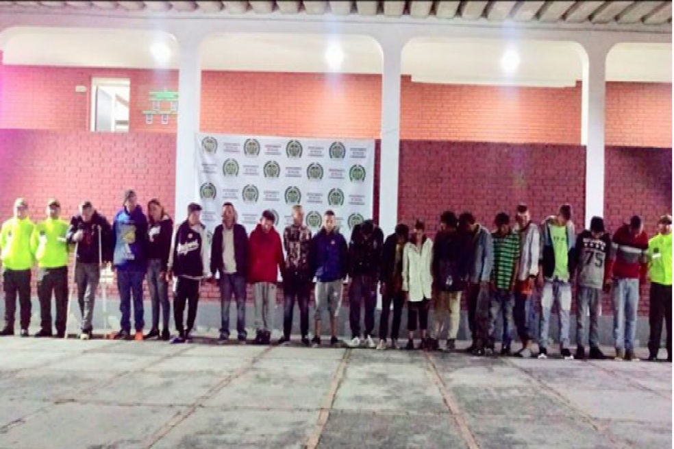 Capturan a 18 personas por tráfico de drogas en Facatativá
