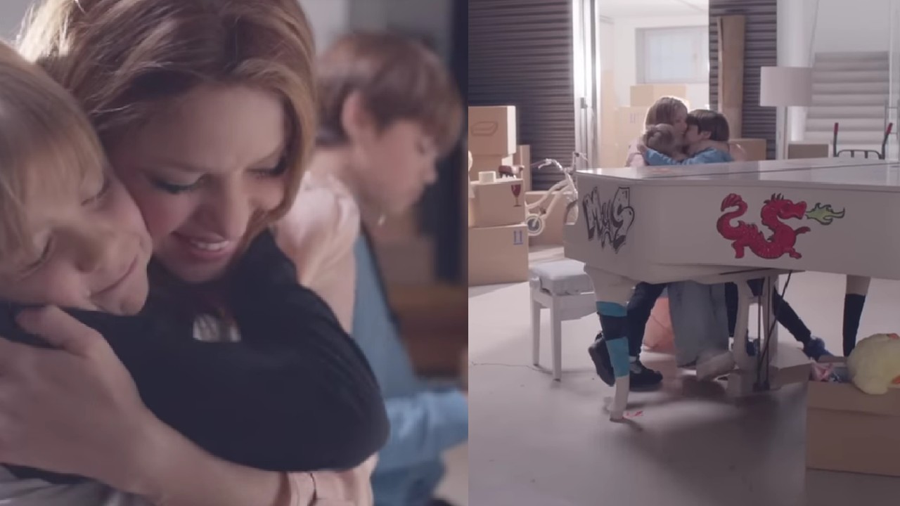 Shakira canta con sus hijos en el videoclip de su nueva canción “Acróstico”