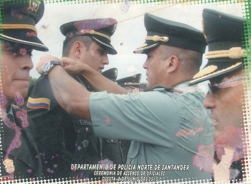 Ányelo Palacios, durante una ceremonia de ascenso en junio de 2010.