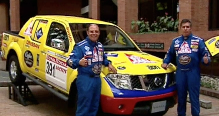 Dos de los colombianos que corren en el Rally Dakar 2013