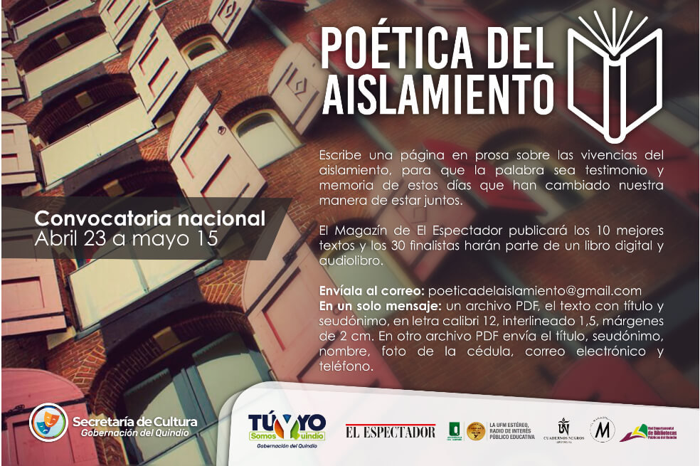 Convocatoria a una «Poética del Aislamiento»