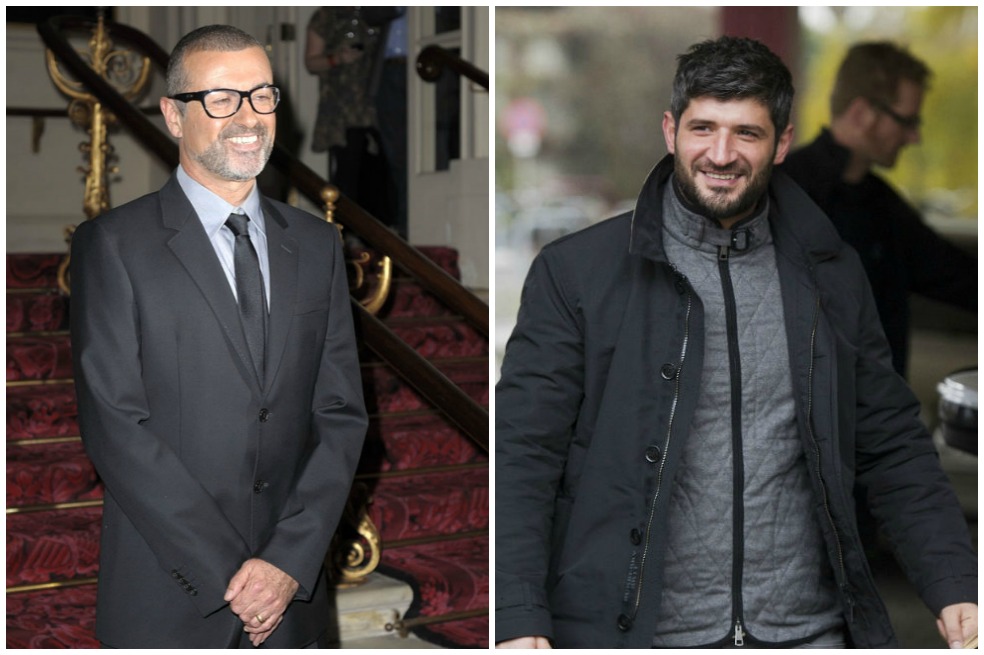 El cantante George Michael y Fadi Fawaz.