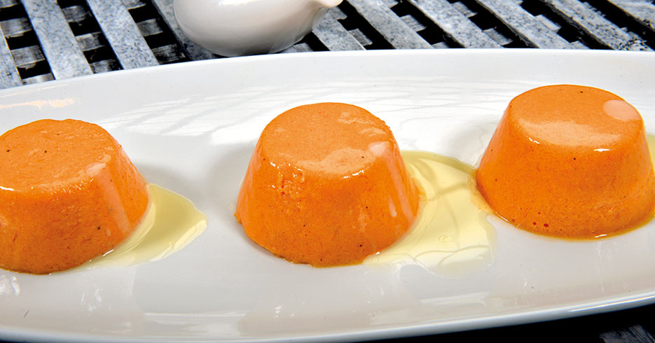Postre del día: Esponjado de curuba con salsa inglesa